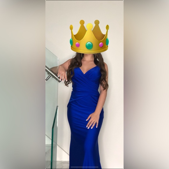 Terani Couture Royal Blue Prom Dress, Size Small - Picture 2 of 9